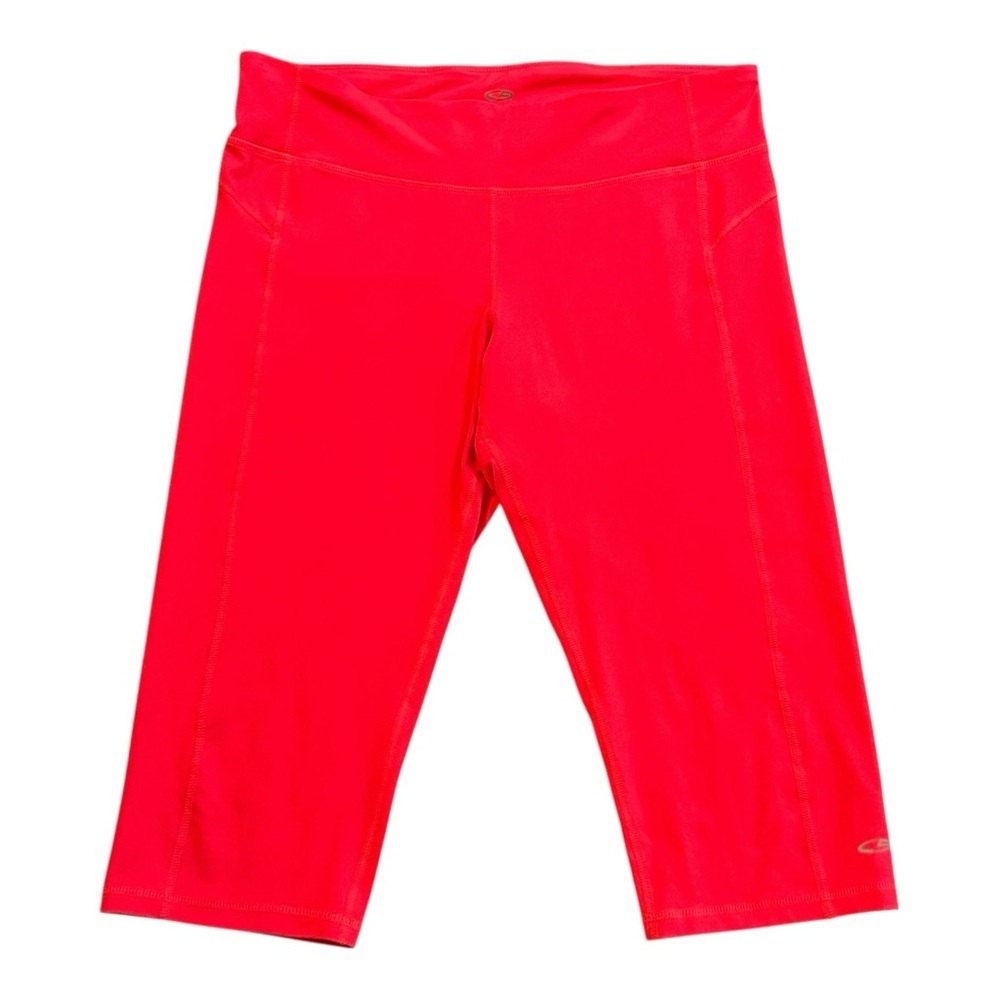 CHAMPION Workout Capris Activewear Comfy Neon Orange/pink Extra Large Like New